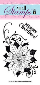 Hot Off The Press - Poinsettia Small Stamps
