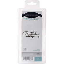 Artdeco Creations Ultimate Crafts Classic Sentiments Hotfoil Plate 3'X1.1'-Birthday Wishes