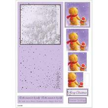 Craft UK Die-Cut Concept Card Kit Decoupage Sheet Cute Bears #939