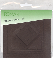 Romak Square Frame Cards - Brown
