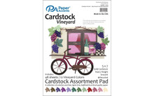Accent Design Paper Accents ADP57.1103 Cardstock Pad 5x7 Vineyard Pad 5x7 48Pc  Assortment