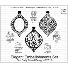 Our Daily Bread Elegant Embellishments Clear Unmounted Rubber Stamp Set (HCS48)