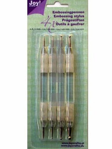 Joy! Craft Embossing Tool Set - 8 Different Sizes .8/1, 1.2/1.8, 2.4/2.8, 3.0/5.0 Mm
