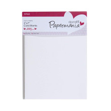 DOCrafts PM150400 Papermania Cards and Envelopes, White, 5 by 5-Inch