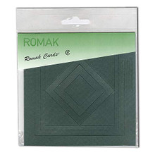 Romak Square Frame Cards- Green