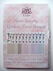 My Craft Studio Elite Sweet Serenity Rainbow Floral Bouquet CD-ROM