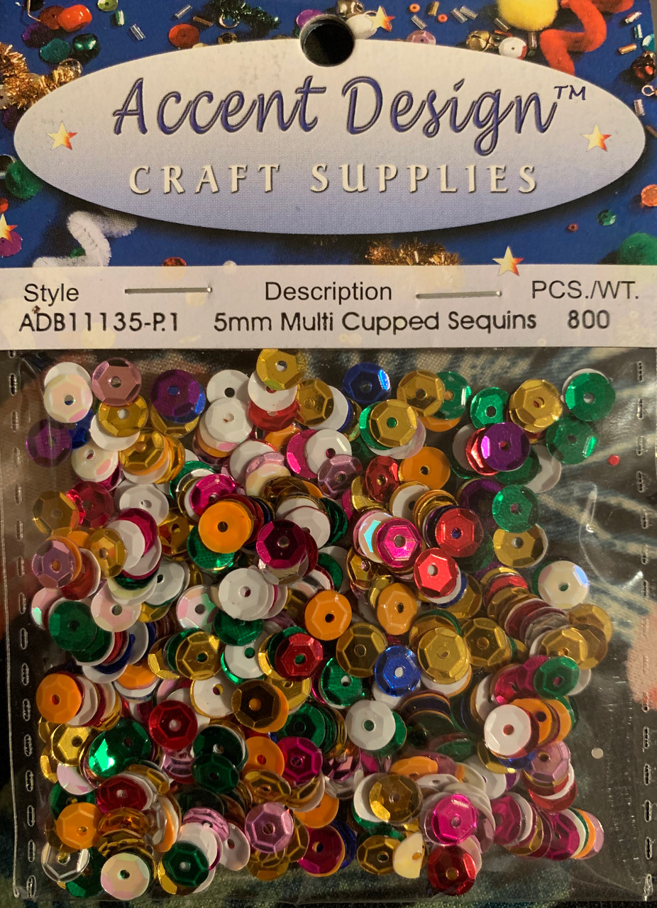 Craft Sequins - 5mm Cupped Sequins