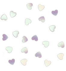 Iridescent Hearts Mirror Confetti .5oz Package