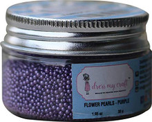 Dress My Craft Flower Pearls 1oz-Purple
