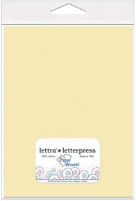 Paper Accents Letterpress Lettra- 10 Sheets 8.5X11  Medium 110 lb- Natural
