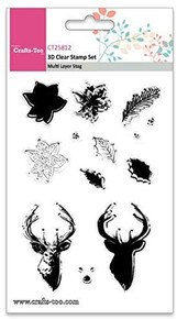 Crafts-Too 3D Clearstamp Set - Multi Layer Stag (11pcs) CT25812