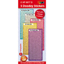 Polka Dots Holographic Silver Gold Sky Blue Pink & Purple Stickers Set Peel