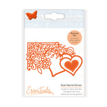 Tonic Studios 1538e Fanciful Floral Dual Hearts Corner Die