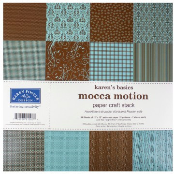 Karen Foster Design- Mocca Motion- 12x12 paper pack - Simply Special Crafts