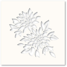 Poppystamps  Chrysanthemum Stencil 6x6 