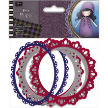 Santoro Gorjuss Tweed Felt Shapes 6/Pkg