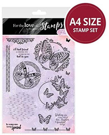 Hunkydory Crafts for The Love of Stamps A4 - All of a Flutter FTLS383