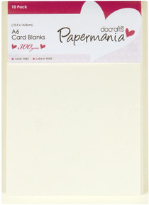 docrafts A6 Papermania Cards and Envelopes, Cream