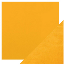 Craft Perfect Classsic Card Weave Texture - Amber Yellow