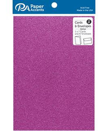 PA Paper Accents ADP57-12.G26 C&E 5x7 12pc Glitter Purple, None