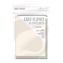 Craft Perfect Cards & Envelopes - 5x7- Ivory- 300gsm 9280e