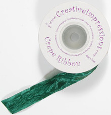 Creative Impressions Crepe Ribbon 3/4" Evergreen - 25 Yards