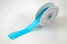 Creative Impressions Crepe Ribbon 3/4" Aqua Crepe Ribbon- 25 Yards