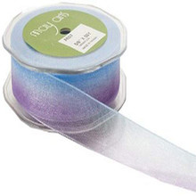 May Arts 5/8-Inch Wide Ribbon, Lavender and Light Blue Ombre
