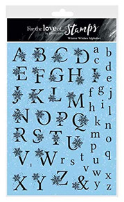 Hunkydory For the Love of Stamps- Winter Wishes Alphabet - A5 Stamp Set