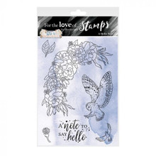 Hunkydory For the Love of Stamps- Wise & Beautiful- A Hello Note - A6 Stamp Set