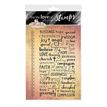 Hunkydory Crafts - for The Love of Stamps - Words of Hope and Love FTLS687