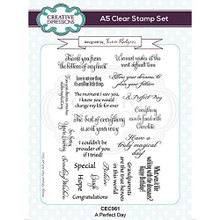 Creative Expressions- Jamie Rodgers A Perfect Day A5 Clear Stamp Set