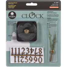 Walnut Hollow- Clock 3-piece kit for surfaces that are 6mm (1/4in) thick
