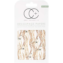 Craft Consortium White Decal Decoupage Papers (3/Pack), 13.75" x 15.75"