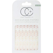 3/Pack 13.75 x 15.75 Craft Consortium Holly Decoupage Papers 