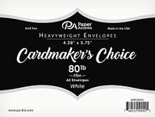 Paper Accents Cardmakers Choice White 4.38"x5.75" Heavy 80pound- 25pc