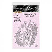 Hunkydory -For the Love of Stamps- A6 stamp- Meadow Farm- Four Little Piggies