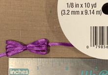 Offray Satin - 1/8" x 10YD Ribbon - Purple