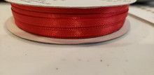 Offray Satin - 1/8" x 6yd Ribbon - RED