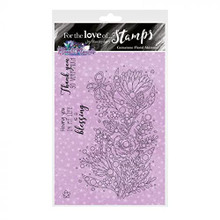 Hunkydory Crafts- for The Love of Stamps - Gemstone Floral Shimmer A6 Stamp - FTLS823