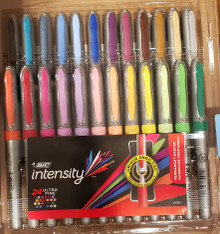 Bic Intensity- Permanent Marker- 24 Ultra Fine Point Pens