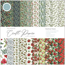 Craft Consortium Festive Flora 12x12 Premium Paper Pad