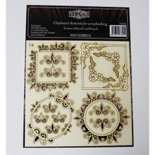 Filigranki Laser Cut Decorative Chipboards for Handicraft- Frames & Corners 15pc