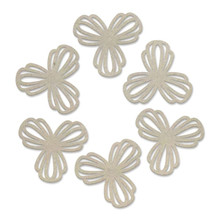 Couture Creations Chipboard Set- Trillium Flowers 6pc