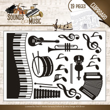 Find it Trading- Amy Design- Chipboard Set- Sound of Music 19pc
