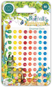 Craft Consortium Bluebells and Buttercups- Enamel Drops- 80 adhesive drops