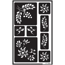 Armour Products- Over N Over Reusable Glass Stencil- Berry Sheet