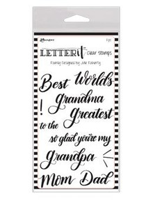 Ranger Letter- It Clear Stamps- Family- 11 pcs