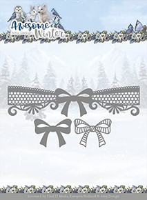 Find It Trading Amy Designs- Awesome Winter- Winter Lace Bow ADD10254