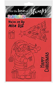 Hunkydory Crafts for The Love of Stamps- A6- Snippables Christmas Cheer - Santa